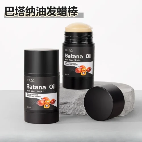 Batana oil Hair Wax Stick Anti-frizz Flyaways Control Styling Wax Long-lasting Smooth Broken Back Hair Pomade Cream